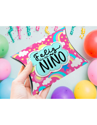 CAJA ALMOHADA DIA DEL NIÑO