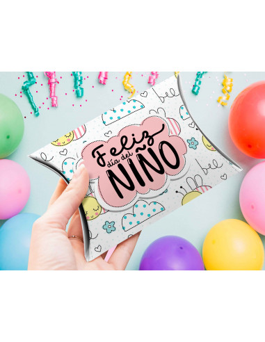 CAJA ALMOHADA DIA DEL NIÑO