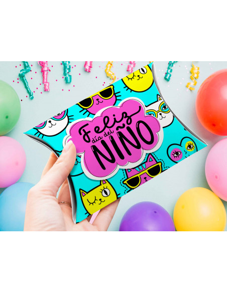 CAJA ALMOHADA DIA DEL NIÑO