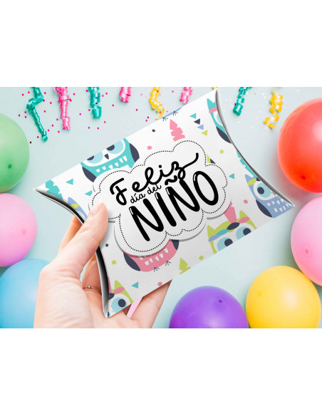 CAJA ALMOHADA DIA DEL NIÑO
