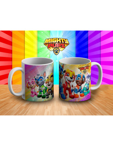 TAZAS PAWPATROL MIGHTY PUPS