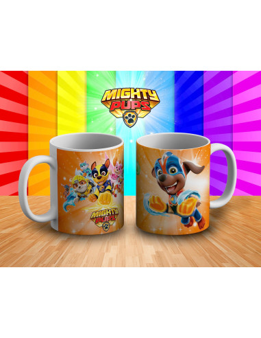 TAZAS PAWPATROL MIGHTY PUPS