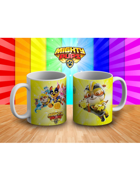 TAZAS PAWPATROL MIGHTY PUPS