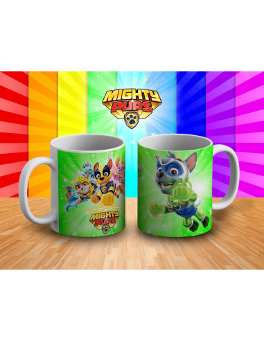 TAZAS PAWPATROL MIGHTY PUPS