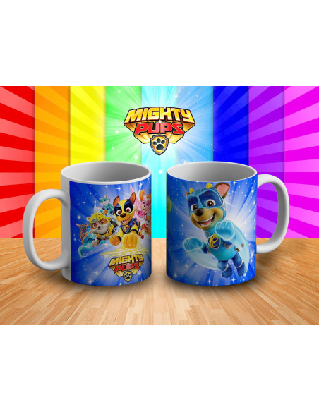 TAZAS PAWPATROL MIGHTY PUPS