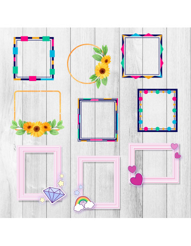 KIT IMPRIMIBLE FRAMES-MARCOS-BORDES