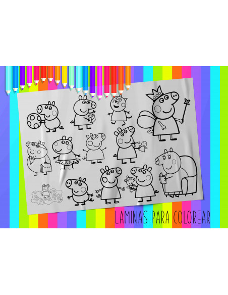 LAMINAS PARA COLOREAR PACK 2