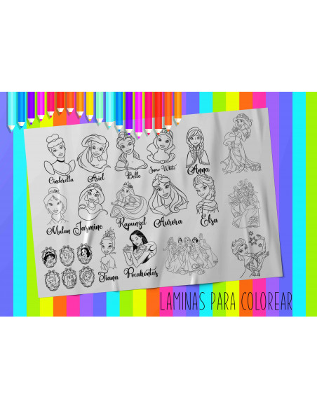 LAMINAS PARA COLOREAR PACK 2