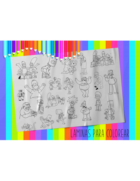 LAMINAS PARA COLOREAR PACK 2