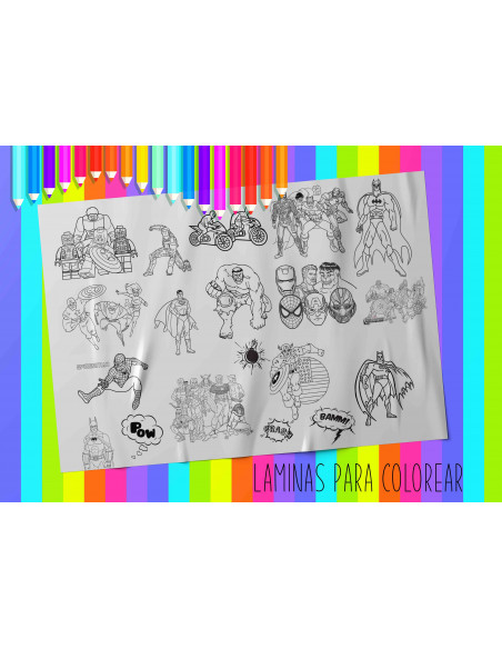 LAMINAS PARA COLOREAR PACK 2