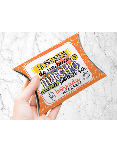 CAJA ALMOHADA DIA DEL MAESTRO