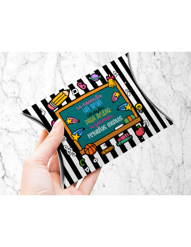 CAJA ALMOHADA DIA DEL MAESTRO