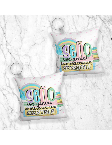 LLAVERO ALMOHADITA DIA DEL MAESTRO