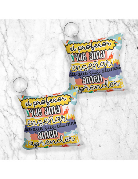 LLAVERO ALMOHADITA DIA DEL MAESTRO