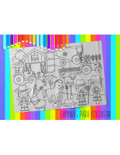 LAMINAS PARA COLOREAR PACK 3