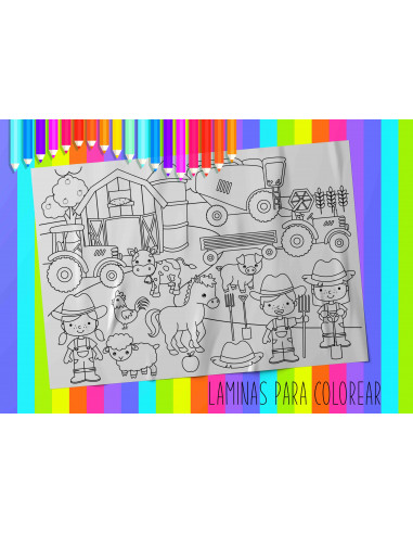 LAMINAS PARA COLOREAR PACK 3