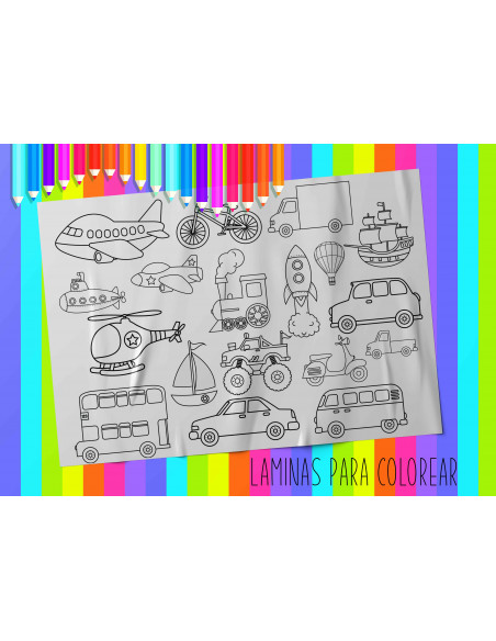 LAMINAS PARA COLOREAR PACK 3