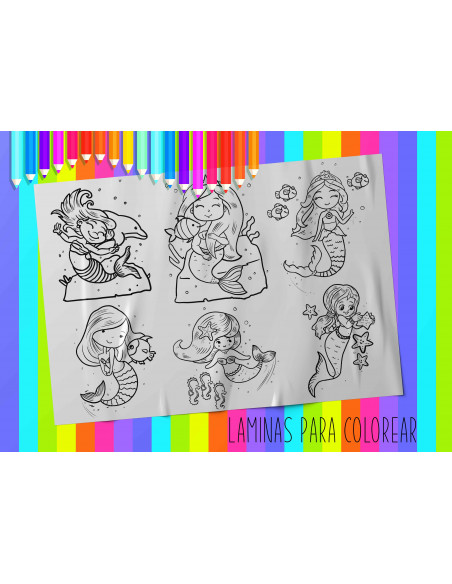 LAMINAS PARA COLOREAR PACK 3