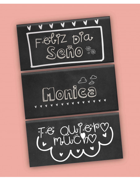 KIT IMPRIMIBLE CHOCOLATINES DIA DEL MAESTRO