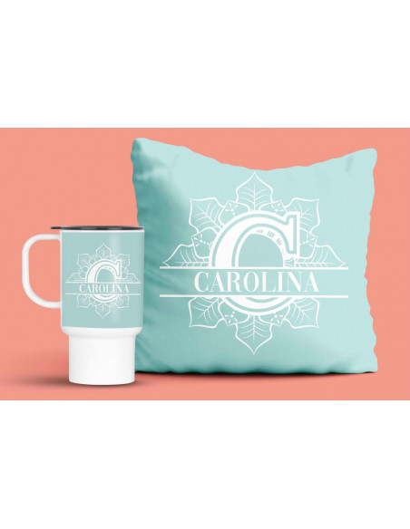 INICIALES NOMBRES ALFABETO JARRO ALMOHADON