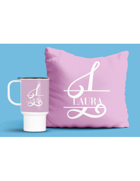 INICIALES NOMBRES ALFABETO JARRO ALMOHADON