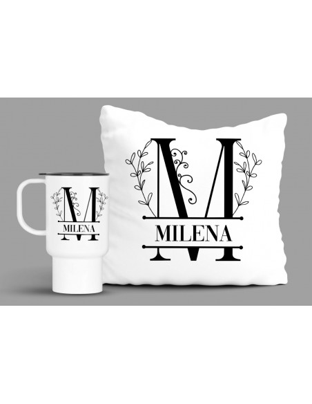 INICIALES NOMBRES ALFABETO JARRO ALMOHADON