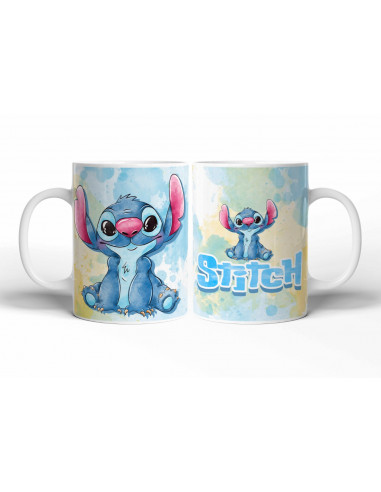 TAZAS STITCH ACUARELA