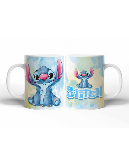 TAZAS STITCH ACUARELA