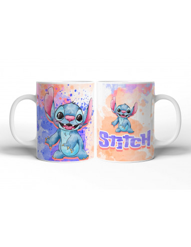 TAZAS STITCH ACUARELA