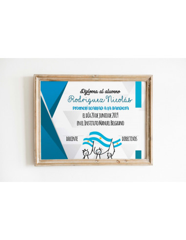 Diploma lealtad bandera