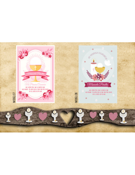 Tarjetas Comunión nena