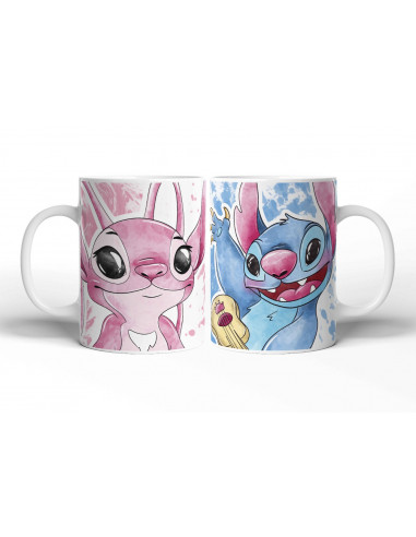 TAZAS STITCH AMOR PAREJA