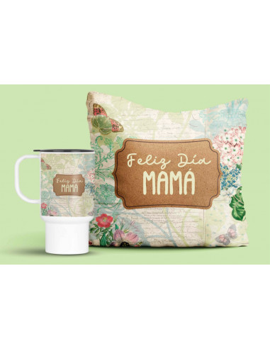 JARRO ALMOHADON VINTAGE DIA DE LA MADRE