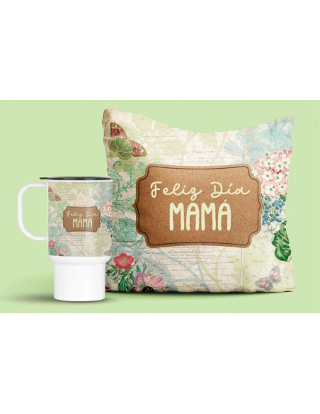 JARRO ALMOHADON VINTAGE DIA DE LA MADRE