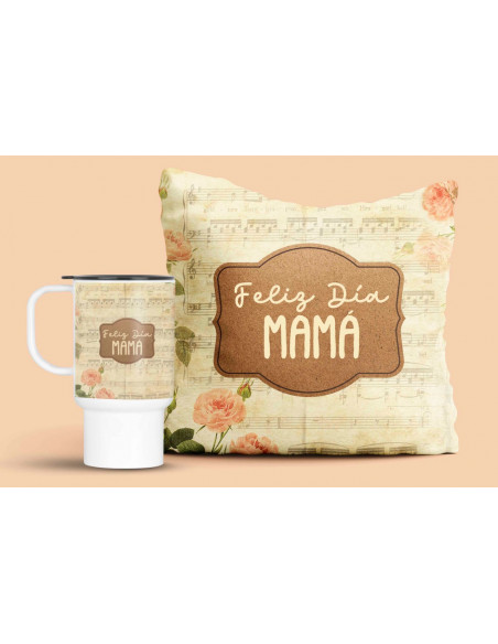 JARRO ALMOHADON VINTAGE DIA DE LA MADRE