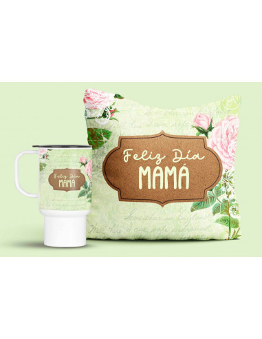 JARRO ALMOHADON VINTAGE DIA DE LA MADRE