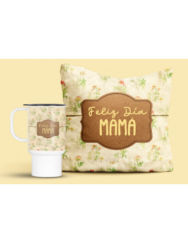 JARRO ALMOHADON VINTAGE DIA DE LA MADRE