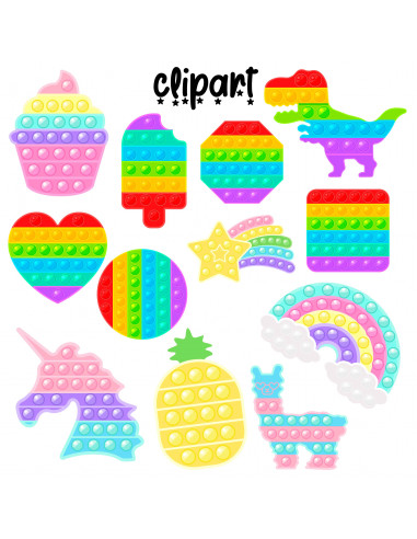 POP IT FONDOS + CLIPART