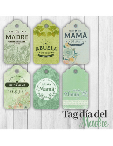 TAG VINTAGE DIA DE LA MADRE