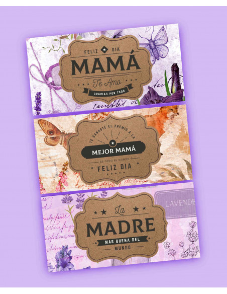 KIT IMPRIMIBLE CHOCOLATINES DIA DE LA MADRE