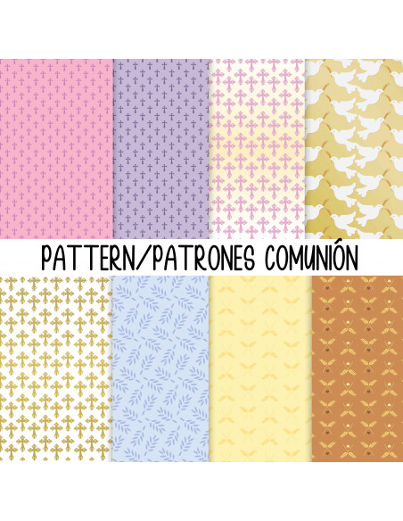 COMUNION FONDOS + CLIPART