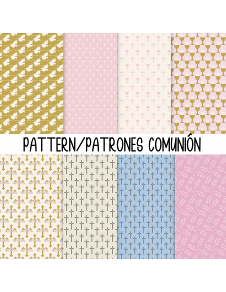 COMUNION FONDOS + CLIPART