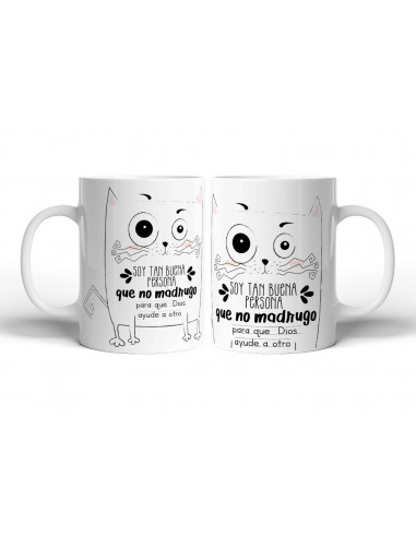 TAZAS FRASES GATITOS