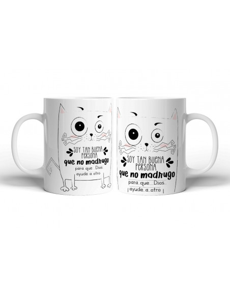 TAZAS FRASES GATITOS