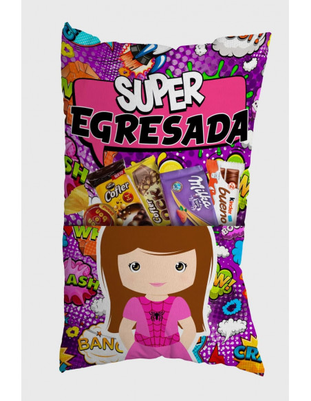 ALMOHADONES CON BOLSILLO EGRESADITOS PACK 1