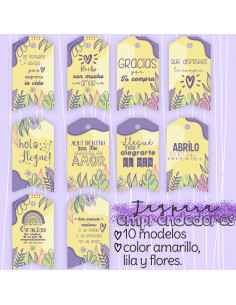 TAG EMPRENDEDORES - LILA...