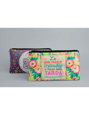 ESTUCHE CARTUCHERA FRASES PACK 2