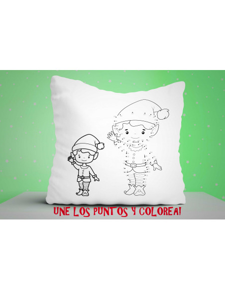 ALMOHADONES NAVIDAD PARA COLOREAR