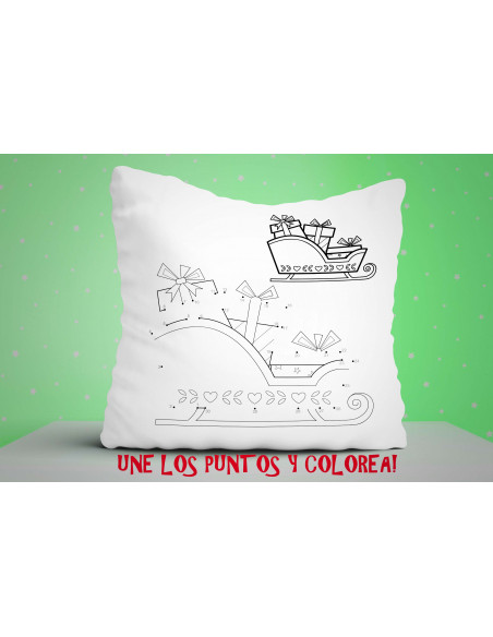 ALMOHADONES NAVIDAD PARA COLOREAR