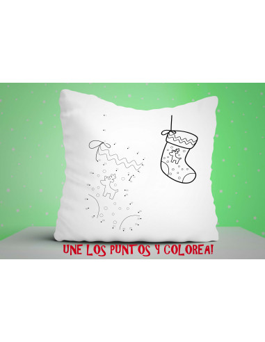 ALMOHADONES NAVIDAD PARA COLOREAR